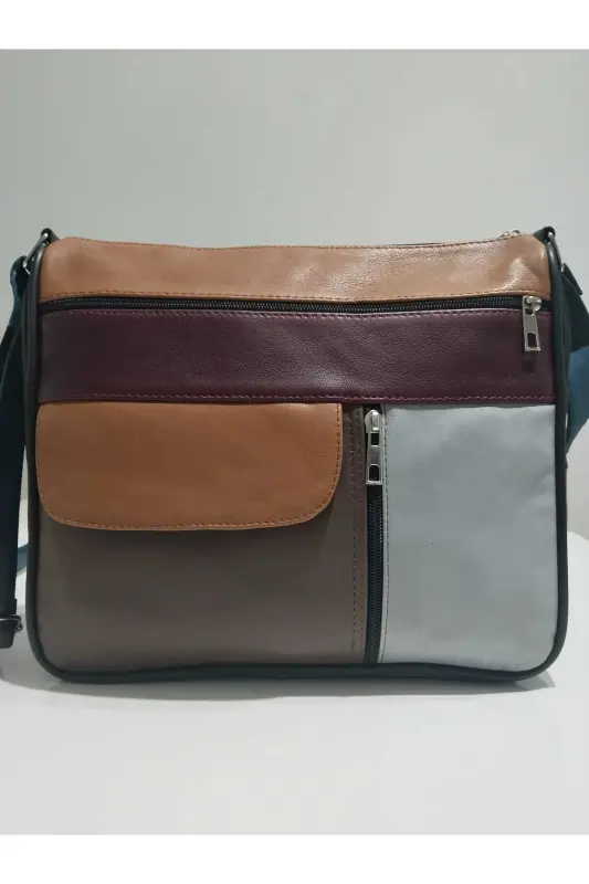 HAKİKİ DERİ KADIN ÇANTA (27CM X 25CM) - KARIŞIK RENKLER 5 - ATTER