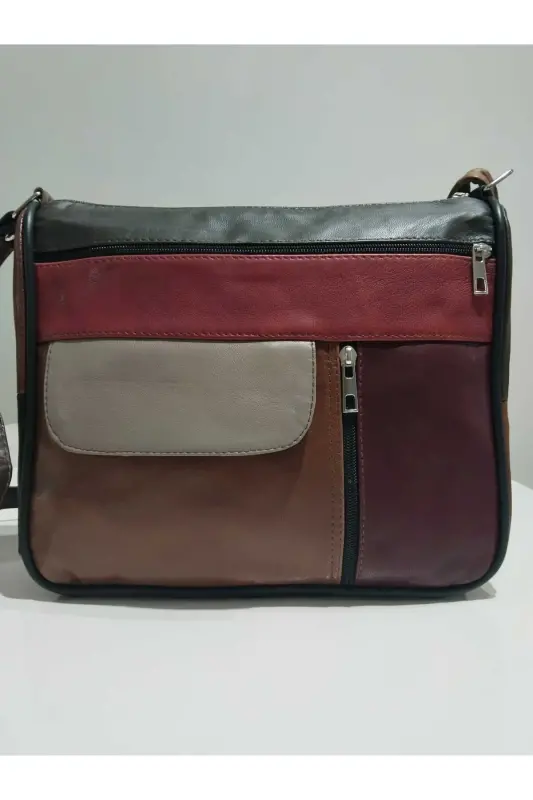 HAKİKİ DERİ KADIN ÇANTA (27CM X 25CM) - KARIŞIK RENKLER 6 - ATTER