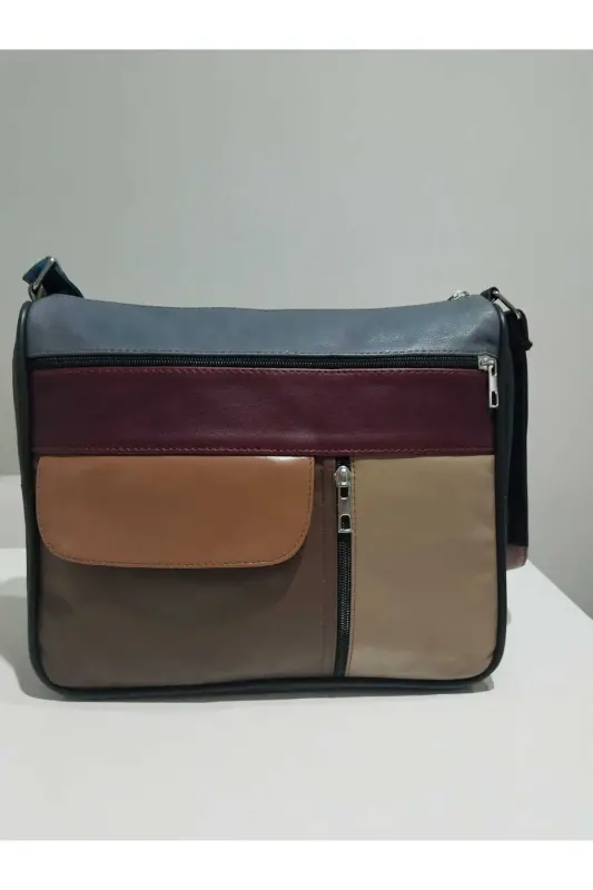 HAKİKİ DERİ KADIN ÇANTA (27CM X 25CM) - KARIŞIK RENKLER 9 - 2