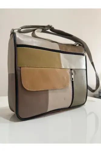 HAKİKİ DERİ KADIN ÇANTA (27CM X 25M)-KARIŞIK AÇIK RENKLER 2 - ATTER (1)