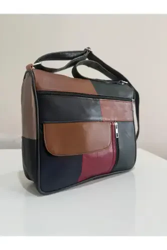 HAKİKİ DERİ KADIN ÇANTA (27CM X 25M)-KARIŞIK KOYU RENKLER 3 - ATTER (1)