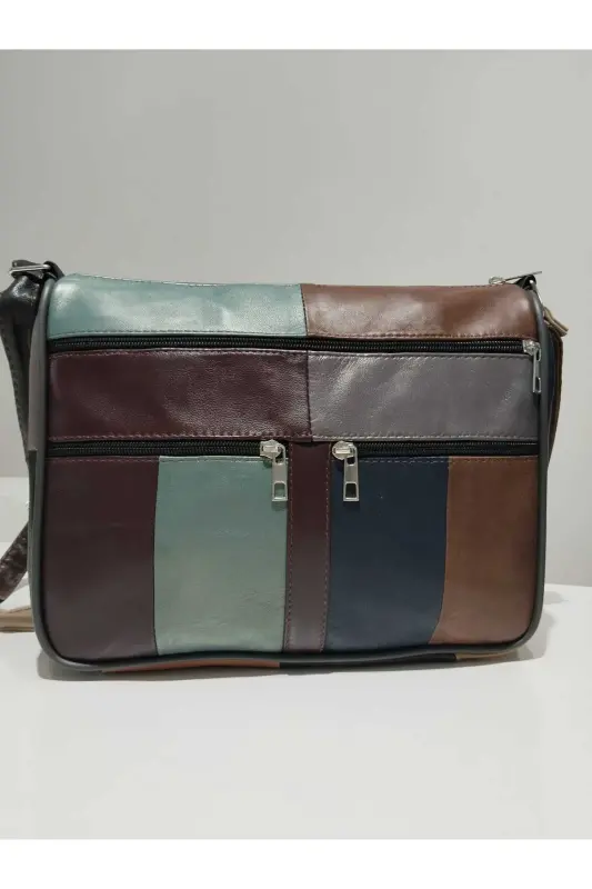 HAKİKİ DERİ KADIN ÇANTA (28CM X 24CM)-Çok Renkli 4 - 1