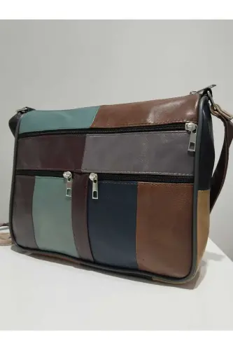 HAKİKİ DERİ KADIN ÇANTA (28CM X 24CM)-Çok Renkli 4 - 3