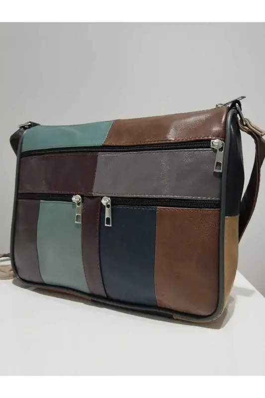 HAKİKİ DERİ KADIN ÇANTA (28CM X 24CM)-Çok Renkli 4 - 3