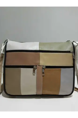 HAKİKİ DERİ KADIN ÇANTA (28CM X 24CM)-SOFT YAZLIK ÇOK RENKLİ 2 - 1
