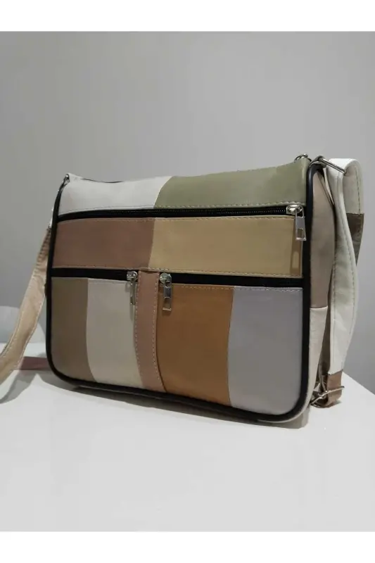 HAKİKİ DERİ KADIN ÇANTA (28CM X 24CM)-SOFT YAZLIK ÇOK RENKLİ 2 - 3