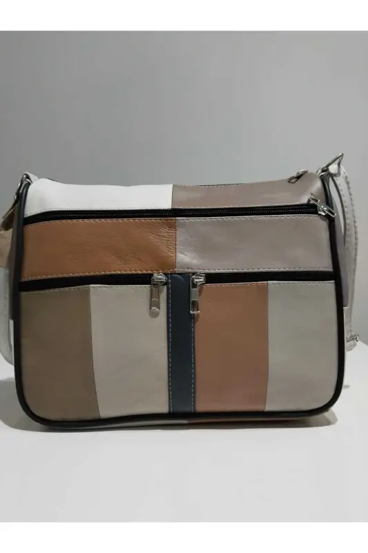 HAKİKİ DERİ KADIN ÇANTA (28CM X 24CM)-SOFT YAZLIK ÇOK RENKLİ 6 - 1
