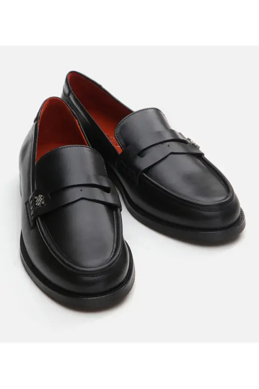 Kadın Deri Siyah Loafer - SİYAH-BLACK - 3