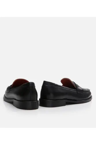 Kadın Deri Siyah Loafer - SİYAH-BLACK - 5