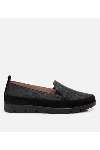 Kadın Deri Siyah Loafer - SİYAH-BLACK 