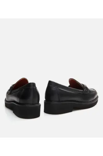 Kadın Deri Siyah Loafer - SİYAH-BLACK - 5