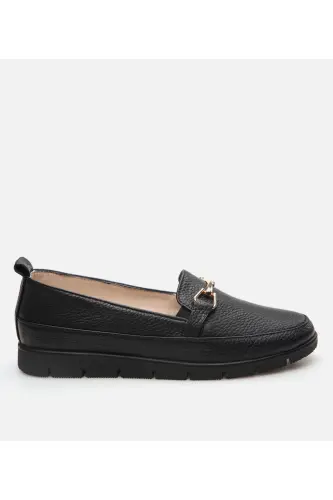 Kadın Deri Siyah Loafer - SİYAH-BLACK 