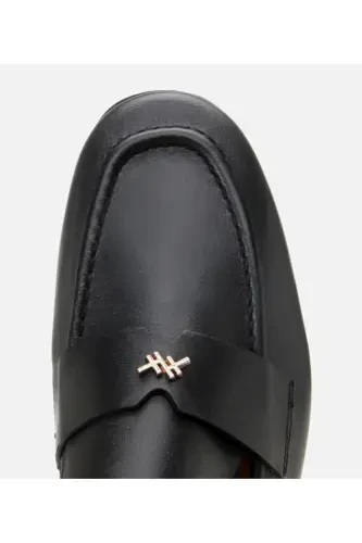 Hakiki Deri Siyah Kadın Loafer-SİYAH - 4