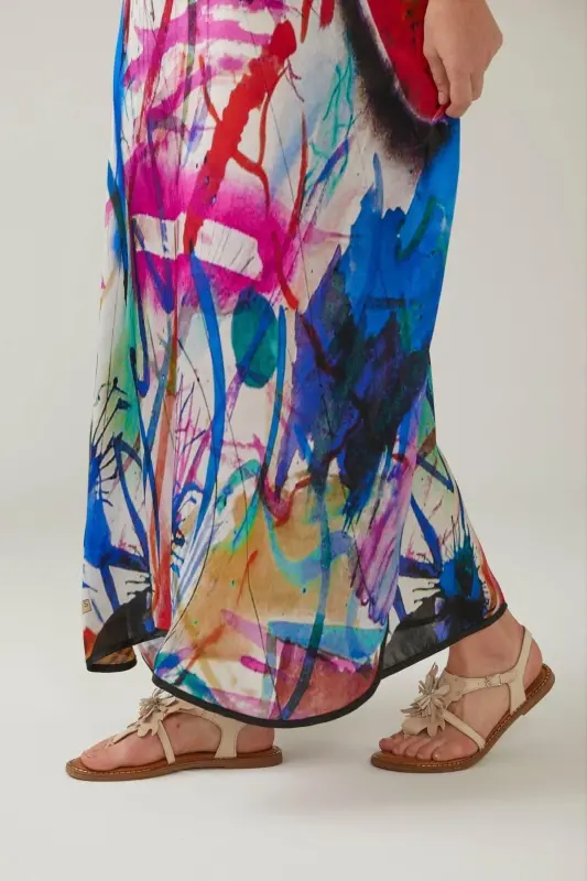 Beyaz Hakiki Süet Çiçekli Parmak Arası Tabanı Kahve Hakiki Deri Bilekten Bağlama Kadın Sandalet-Beyaz - 7