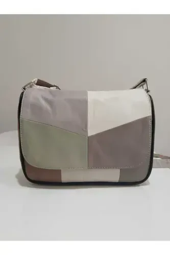 HAKIQIY TERI XOTIN-QIZLAR SUMKASI (25SM X 20SM)-YOZGI ARALASH RANGlar 1 - 1