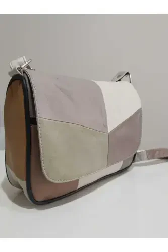 HAKIQIY TERI XOTIN-QIZLAR SUMKASI (25SM X 20SM)-YOZGI ARALASH RANGlar 1 - MODAZONE (1)