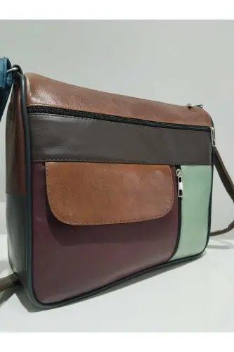 HAKIQIY TERIDAN AYOL SUMKASI (27CM X 25CM) - Ko'p rangli 31 - 2