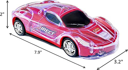 Haktoys 2'li Uzaktan Kumandalı Spor Arabalar: İki Oyuncu İçin Mükemmel - LED Işıklı İki Radyo Kontrollü Yarış Aracı Seti - 3