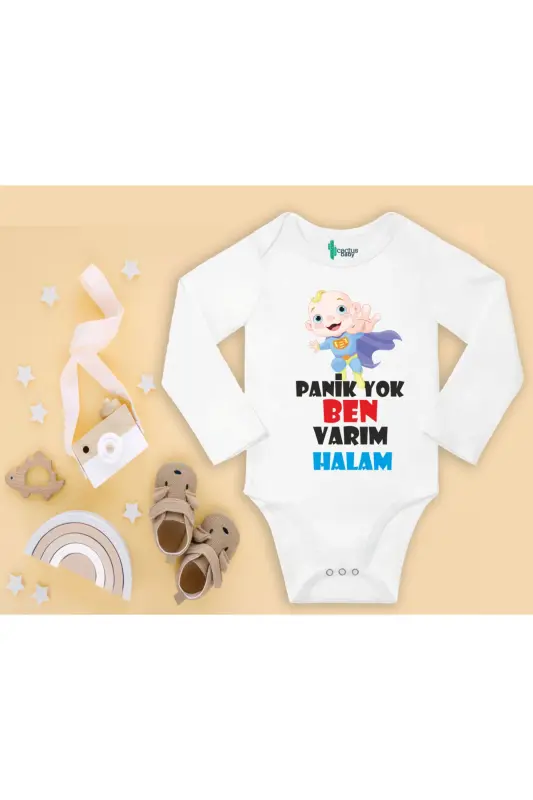 HALA YAZILI HALASININ KAHRAMANI Bebek Body Zıbın - CACTUS COLLECTION