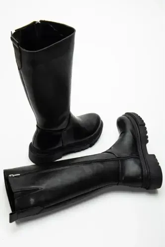 Halaf Knee-High Long Zipper Boots - 6