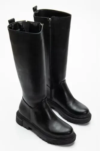 Halaf Knee-High Long Zipper Boots - 7