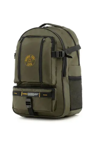 Half Climber Waterproof Backpack-Earthquake-Travel-Tour Bag-Khaki Green - 1