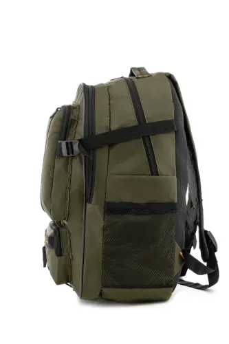 Half Climber Waterproof Backpack-Earthquake-Travel-Tour Bag-Khaki Green - 3