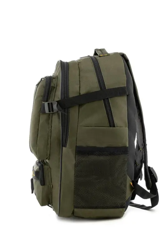 Half Climber Waterproof Backpack-Earthquake-Travel-Tour Bag-Khaki Green - 3