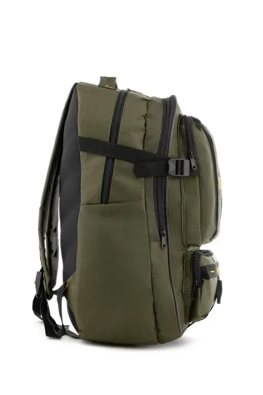 Half Climber Waterproof Backpack-Earthquake-Travel-Tour Bag-Khaki Green - 4