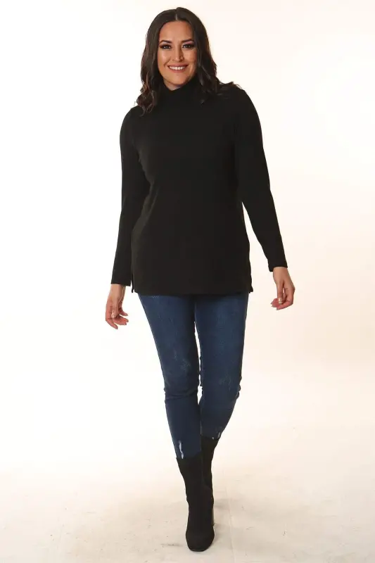 Half Fisherman Black Cardigan - 3