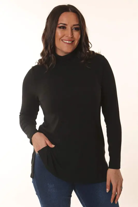 Half Fisherman Black Cardigan - 5