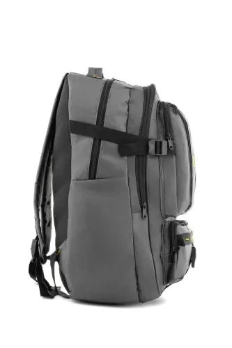 Half Mountaineer Waterproof Backpack - Earthquake - Travel - Trip Bag - Grey - 3
