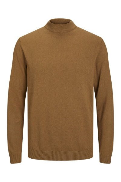 Half turtleneck, solid color sweater - 5