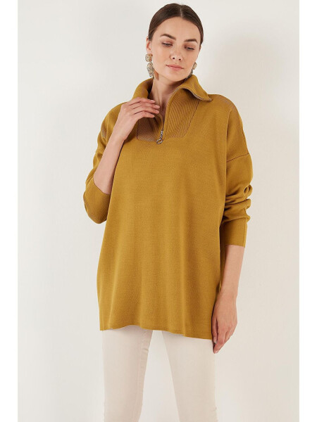 Half Zip Oversized Knit Sweater 4616079 - 1