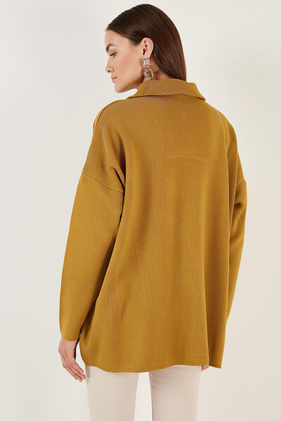 Half Zip Oversized Knit Sweater 4616079 - 15