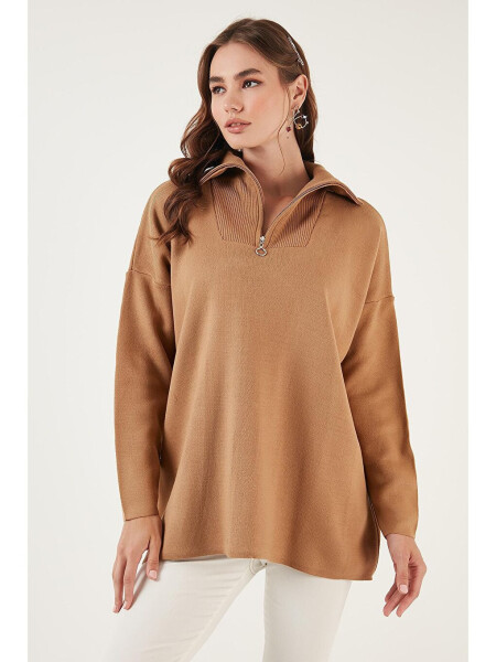 Half Zip Oversized Knit Sweater 4616079 - 6