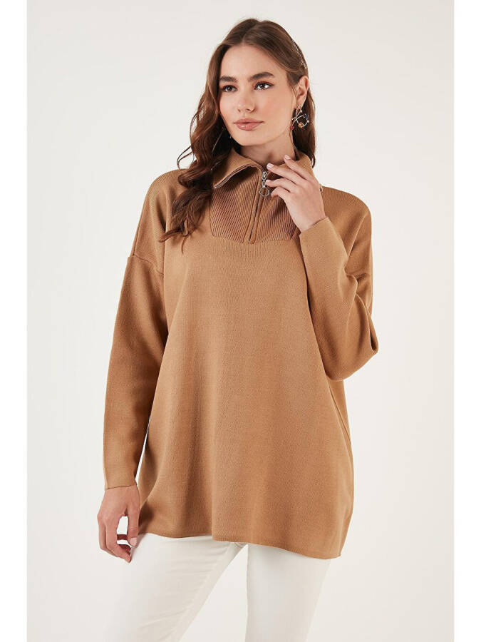 Half Zip Oversized Knit Sweater 4616079 - 8