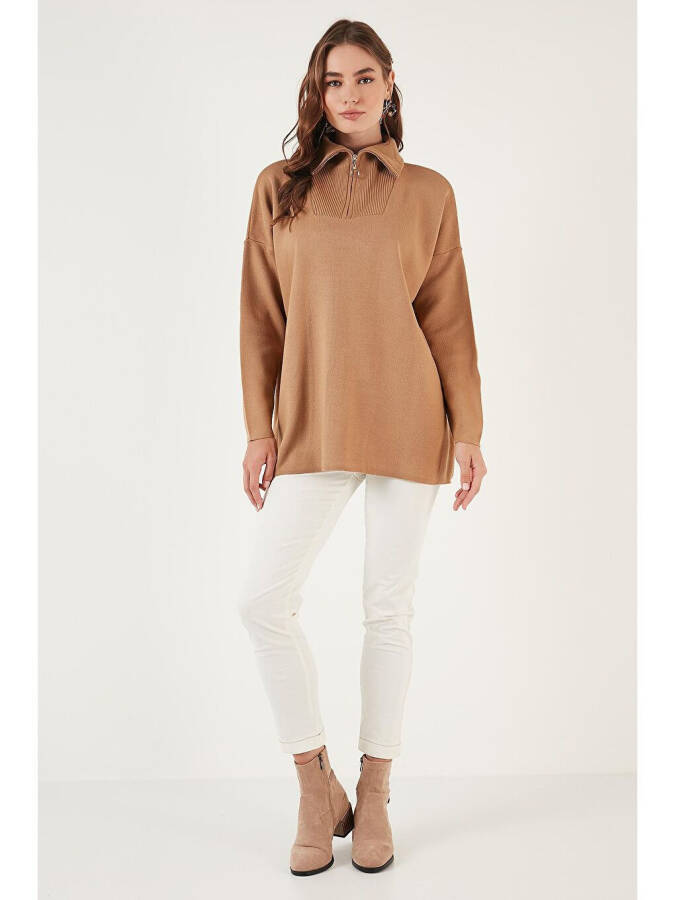 Half Zip Oversized Knit Sweater 4616079 - 9