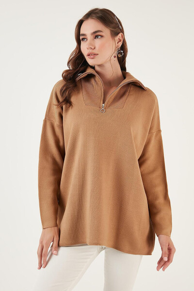 Half Zip Oversized Knit Sweater 4616079 - 11