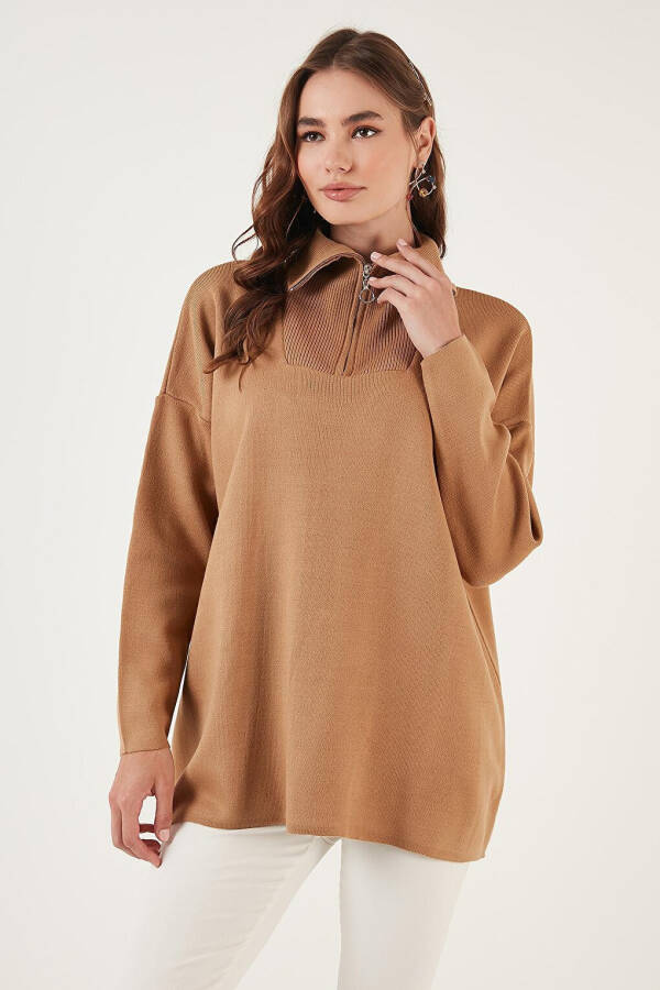 Half Zip Oversized Knit Sweater 4616079 - 13