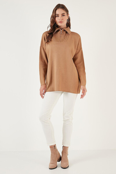 Half Zip Oversized Knit Sweater 4616079 - 14