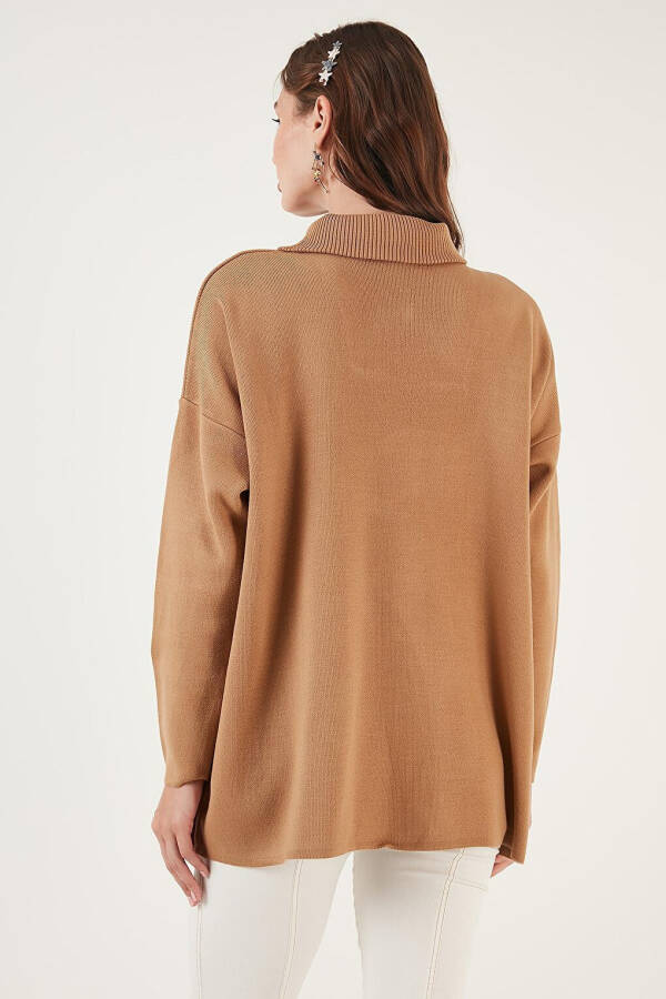 Half Zip Oversized Knit Sweater 4616079 - 15