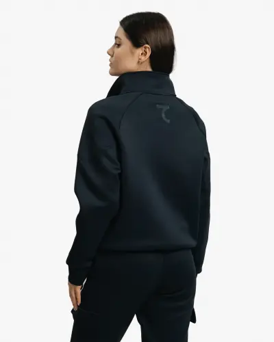 Set of sweatshirt half-zip and cargo pants - BLACK - 11
