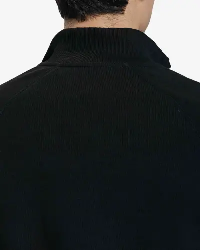 Half-zip Sweatshirt - BLACK - 7