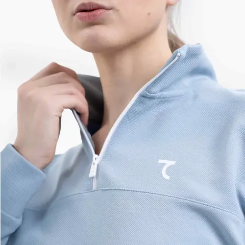 Half – Zipped Tracksuit - BLUE 