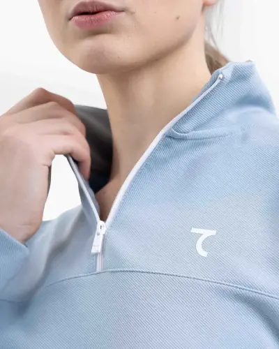 Half – Zipped Tracksuit - BLUE - 7SABER (1)