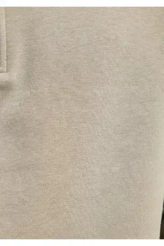 Half Zipper Green Sweatshirt 0610908-71818-Green - 6