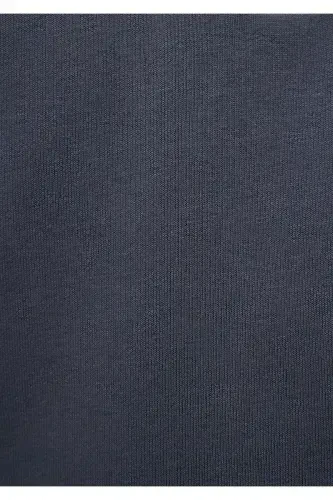 Half Zippered Navy Sweatshirt 0610908-71967-Navy - 6