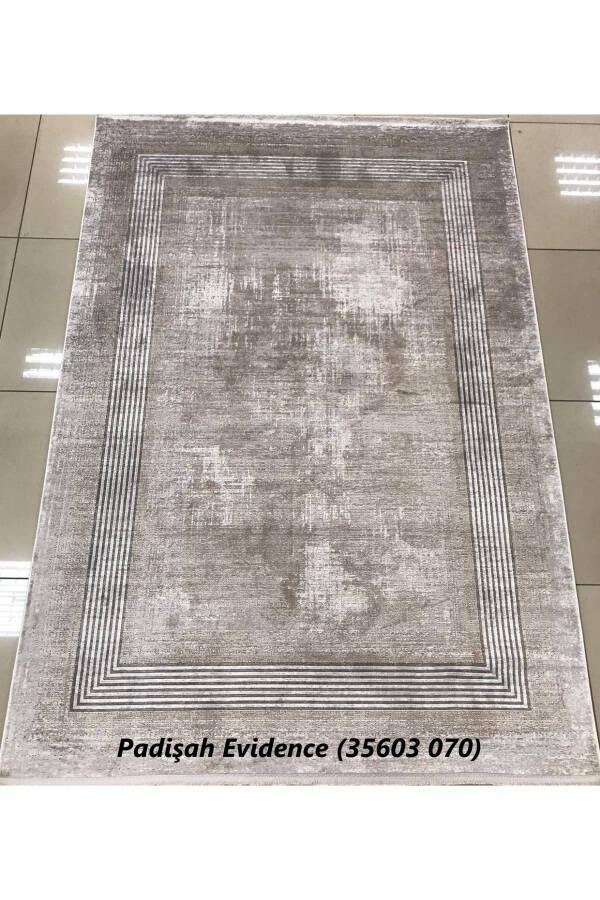 Halı Evidence Serisi 35603 İpek Bambu Salon Halısı Yolluk Mutfak Halısı - Vizon - 1