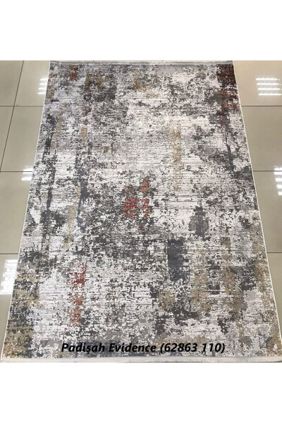 Halı Evidence Serisi 62863 110 İpek Bambu Salon Halısı Yolluk Mutfak Halısı - Vizon - PADIŞAH